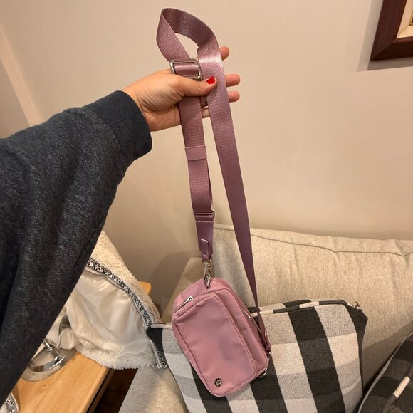 Everywhere Crossbody Bag 2L Metal Hardware in Rose Blush/Silver - Picture 2 of 6